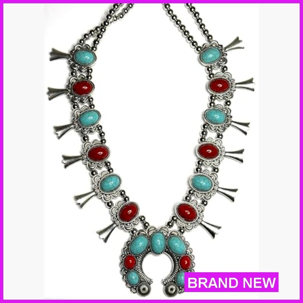 Statement Bib Necklace Silver Acrylic Beads Lightweight Adjustable Lobster Clasp - Picture 2 of 3